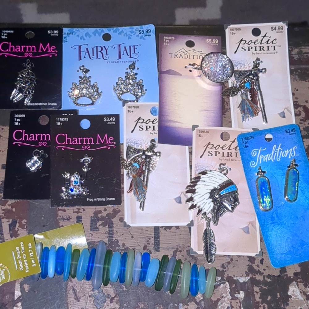Charms glass beading jewelry